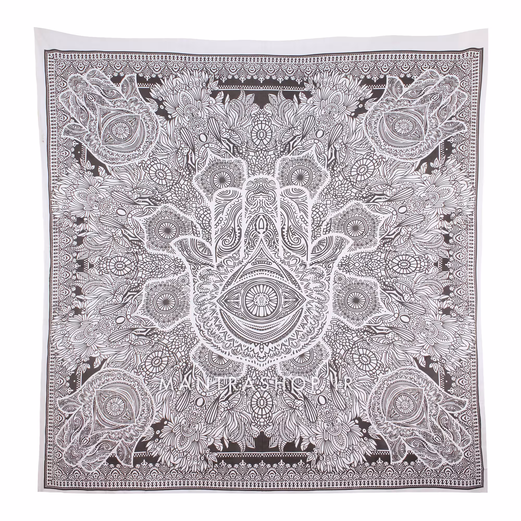 بکدراپ تپستری هندی طرح حمسا (روتختی دو نفره) کد 123