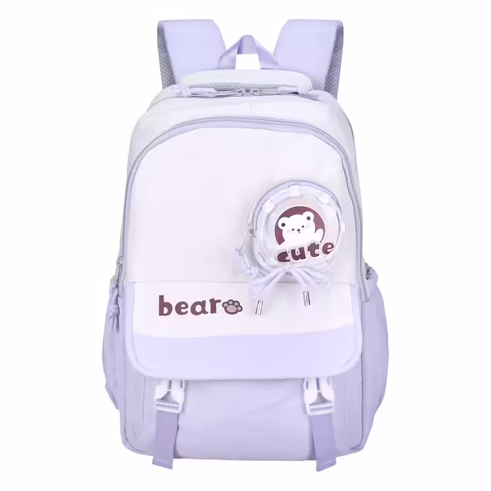 کوله پشتی مدرسه طرح خرسی کیوت کد 7785 | چاوه