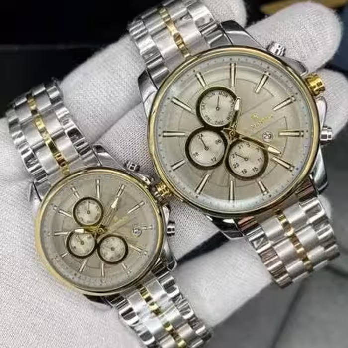 ساعت مردانه ست زنانه و مردانه رومانسون صفحه سفید ROMANSON