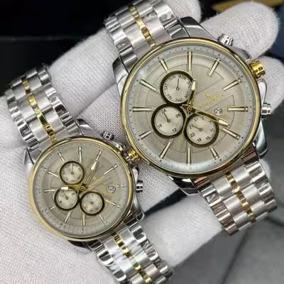 ساعت مردانه ست زنانه و مردانه رومانسون صفحه سفید ROMANSON