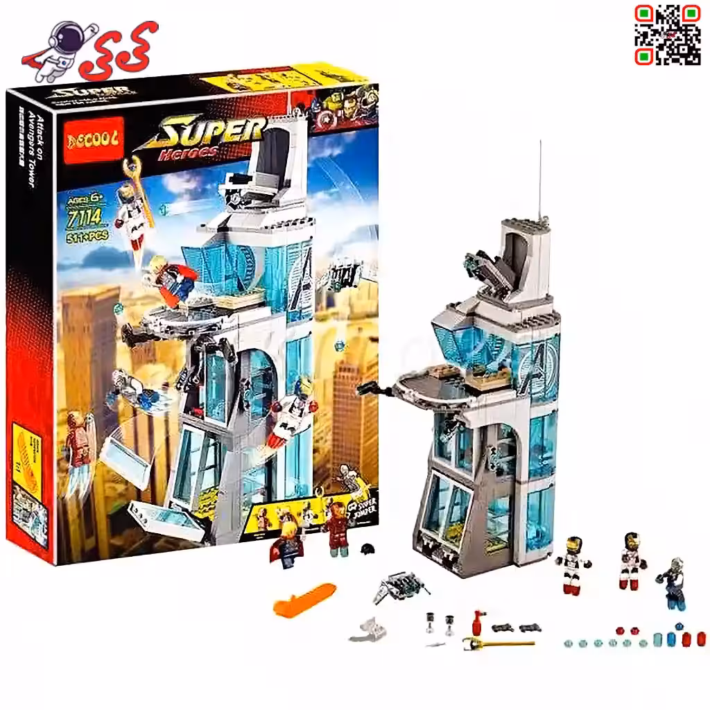 لگو برج اونجرز با تونی استارک دکول 7114 Decool