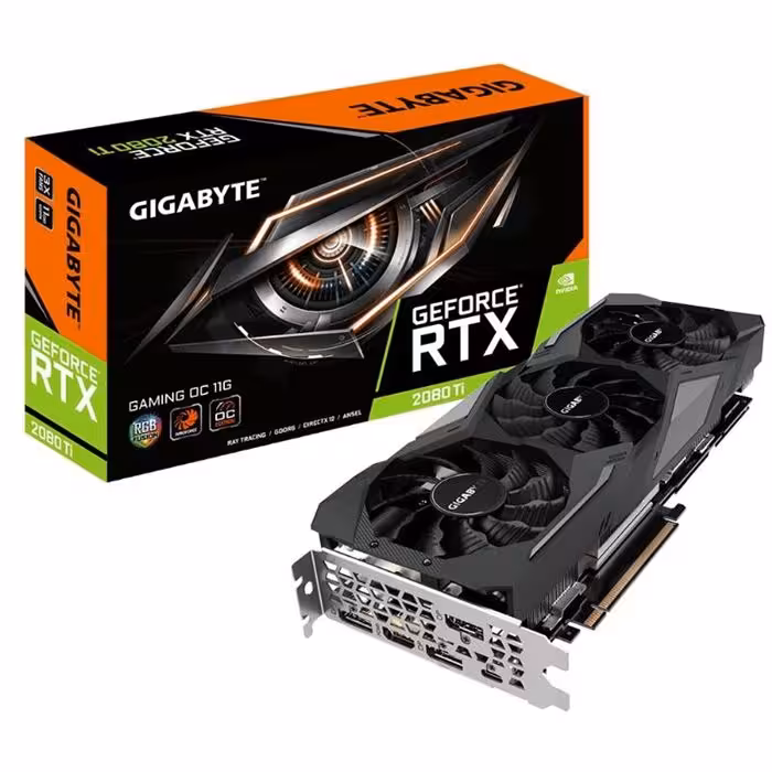 کارت گرافیک گیگابایت مدل GeForce RTX 2080 Ti GAMING OC با حافظه 11 گیگابایت