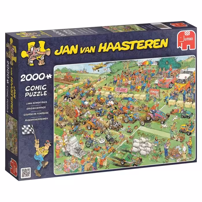 پازل جامبو 2000مدل مسابقه ماشین چمن زنی Lawn mower Race / Jumbo