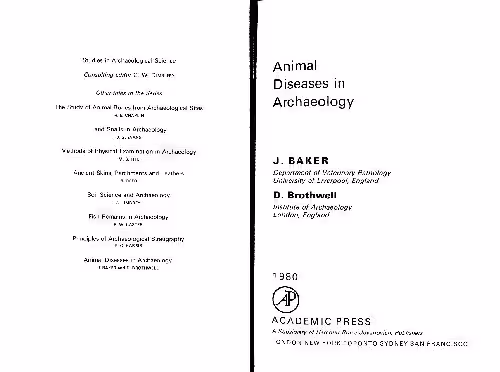 خرید و دانلود نسخه کامل کتاب Animal diseases in archaeology