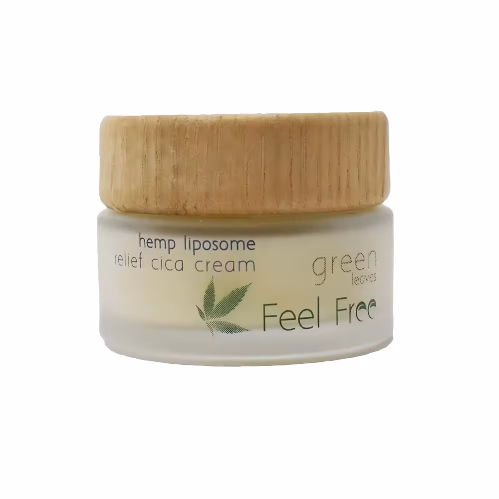 کرم مرطوب کننده صورت مناسب برای پوست چرب سیکا فیل فری مدل Feel Free Hemp Relief Cica Cream