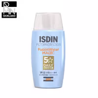 کرم ضد آفتاب بی رنگ ایزدین مدل magic SPF 50 حجم 50ml