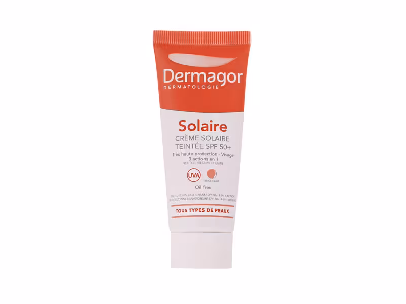 کرم ضدآفتاب رنگی درماگور مدل Solaire