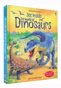 کتاب فلپ بوک An Usborne See Inside the World of Dinosaurs
