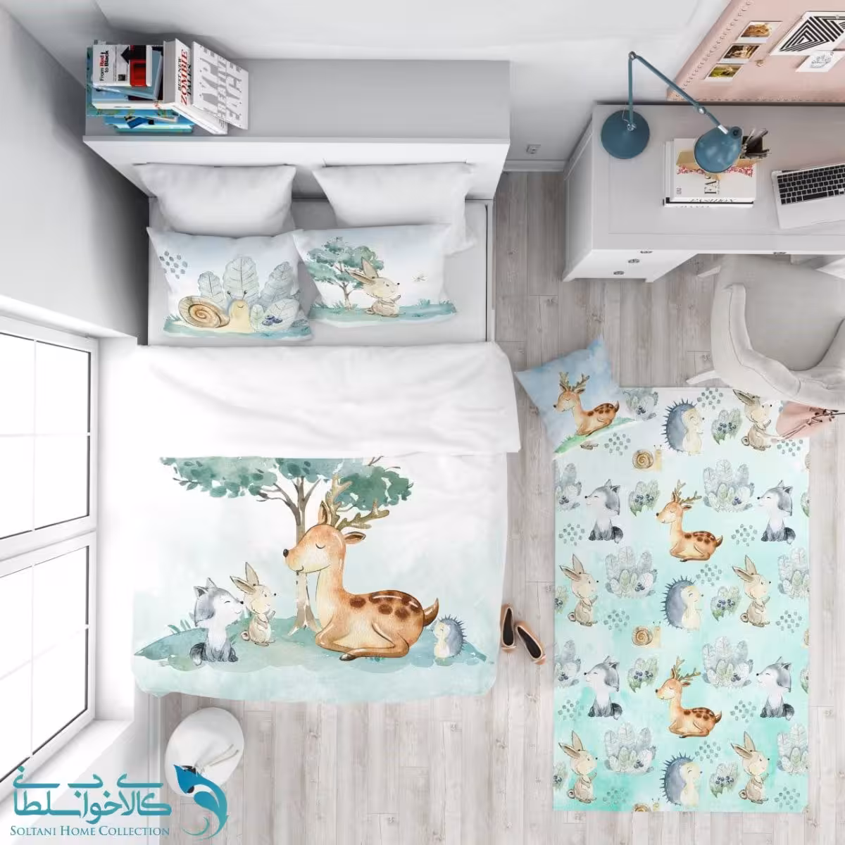 روتختی طرح حلزون سایز یکنفره کد A2778