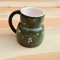 ماگ پله ای مجموعه اقاقیا رنگ سبز