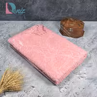 حوله حمامی طرح آکانتوس رنگ گلبهی