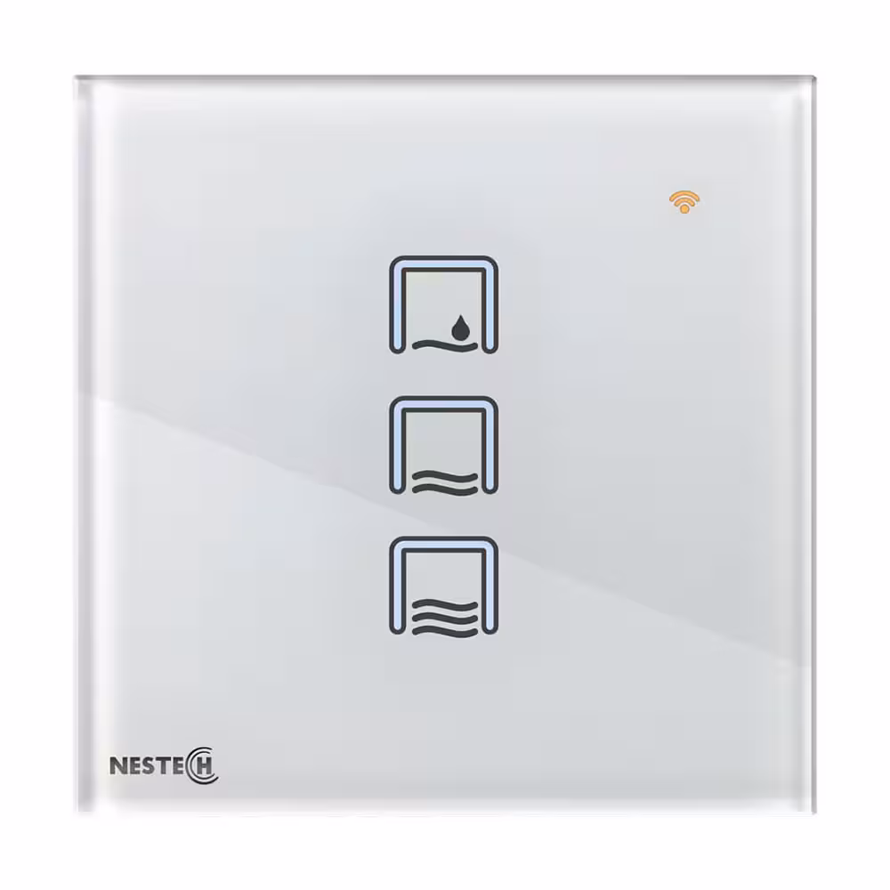 کلید لمسی هوشمند کولر آبی Zigbee نستک سری INNOVA کد NE5AC01XG1