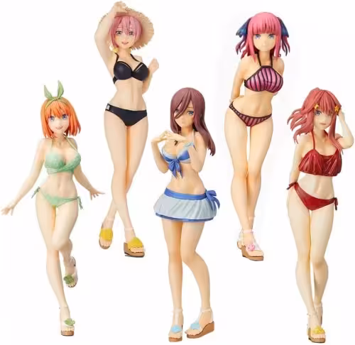 فیگور پنج قلو باکلاس The Quintessential Quintuplets طرح لباس اسپورت مجموعه 5 عددی