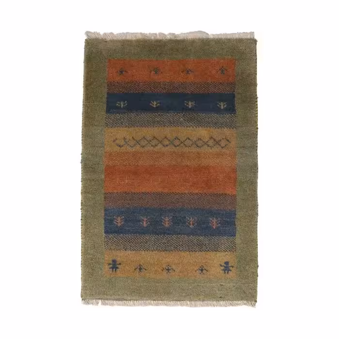 گبه دستباف نیم متری کد 4030348