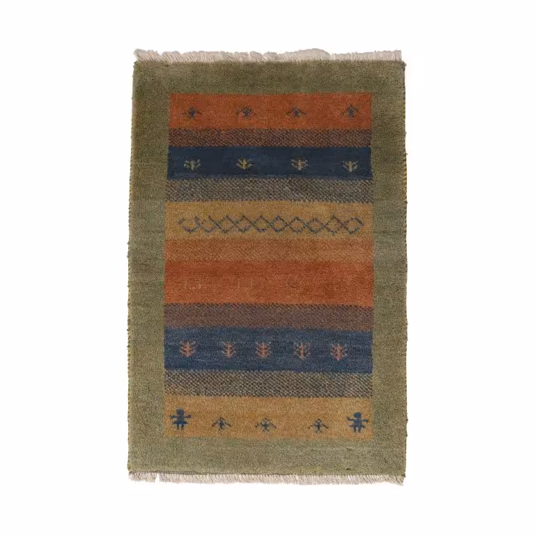 گبه دستباف نیم متری کد 4030348