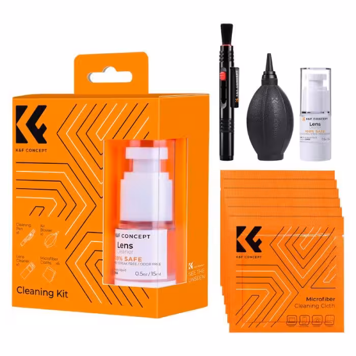 کیت تمیز کننده لنز دوربین کی اند اف Cleaning Kit k&F 1618