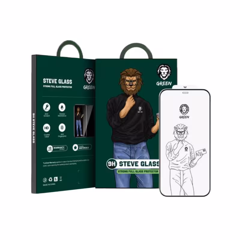 گلاس گرین 9H استیو (آیفون ایکس / ایکس اس / 11 پرو)