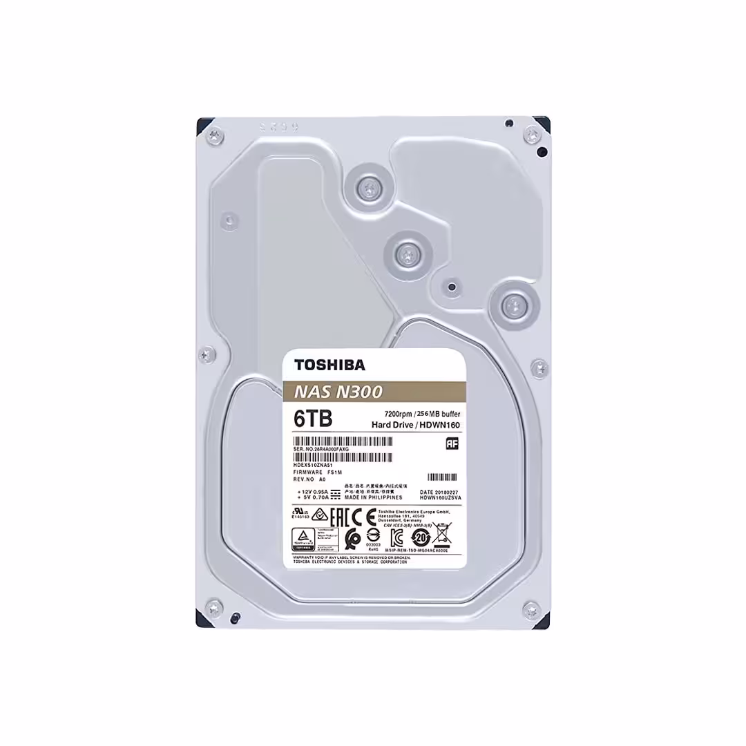 هارد اینترنال توشیبا N300 ظرفیت 6 ترابایت