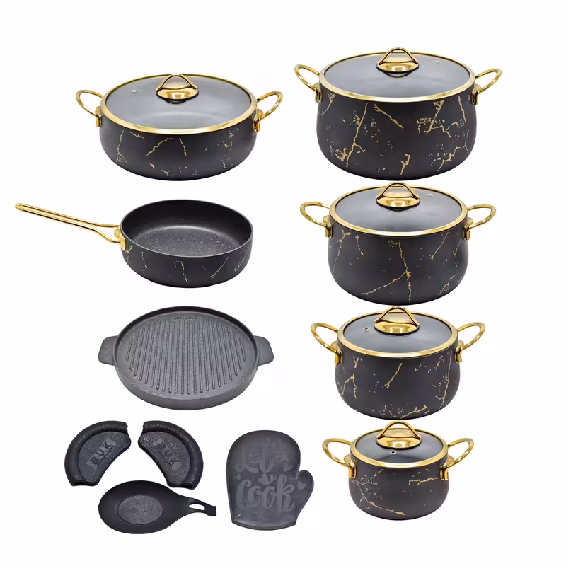 سرویس پخت و پز 16 پارچه بی.وی.کی مدل ماربل کد 1_715516