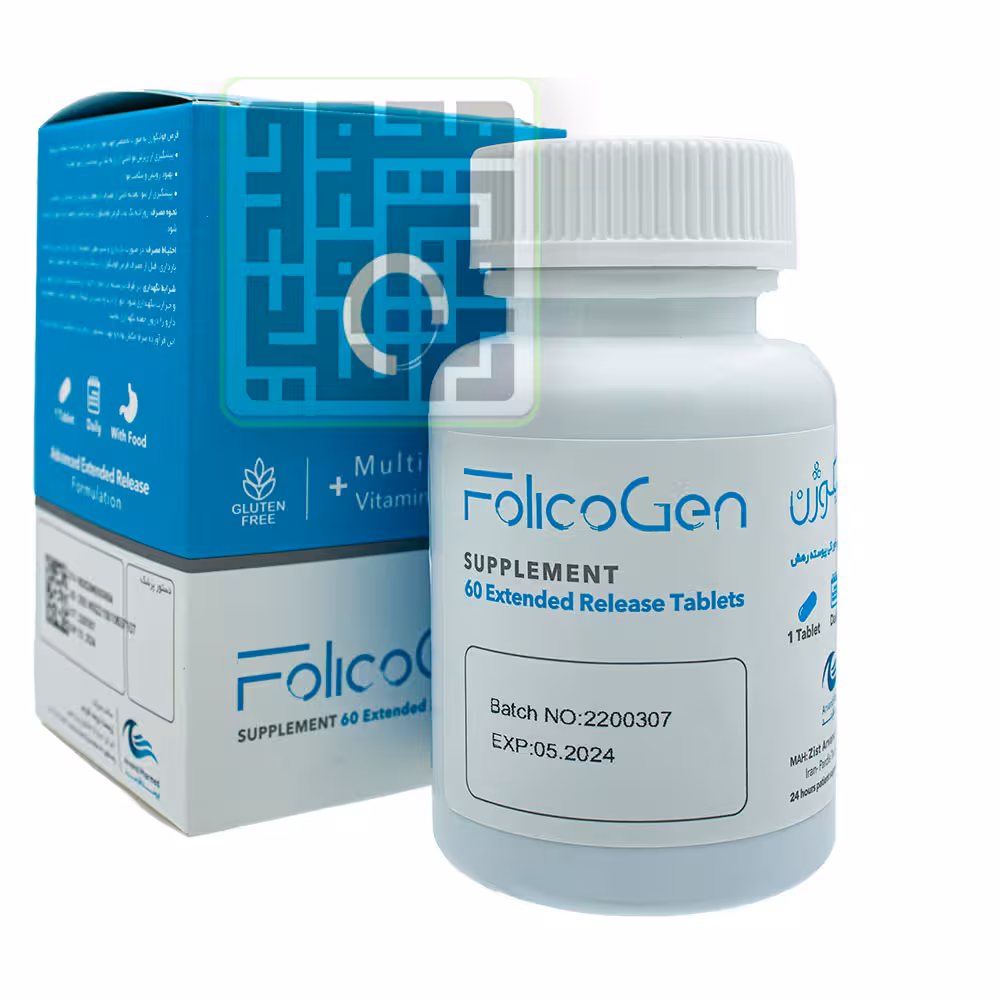 قیمت و خرید قرص فولیکوژن اروند فارمد 60 عددی