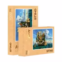 پازل شیشه ای استینو 500 تکه طرح هنرمندان (کد 21202)،(باجعبه)