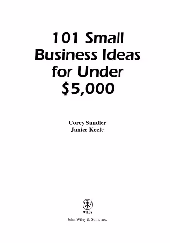 خرید و دانلود نسخه کامل کتاب 101 Small Business Ideas for Under $5000