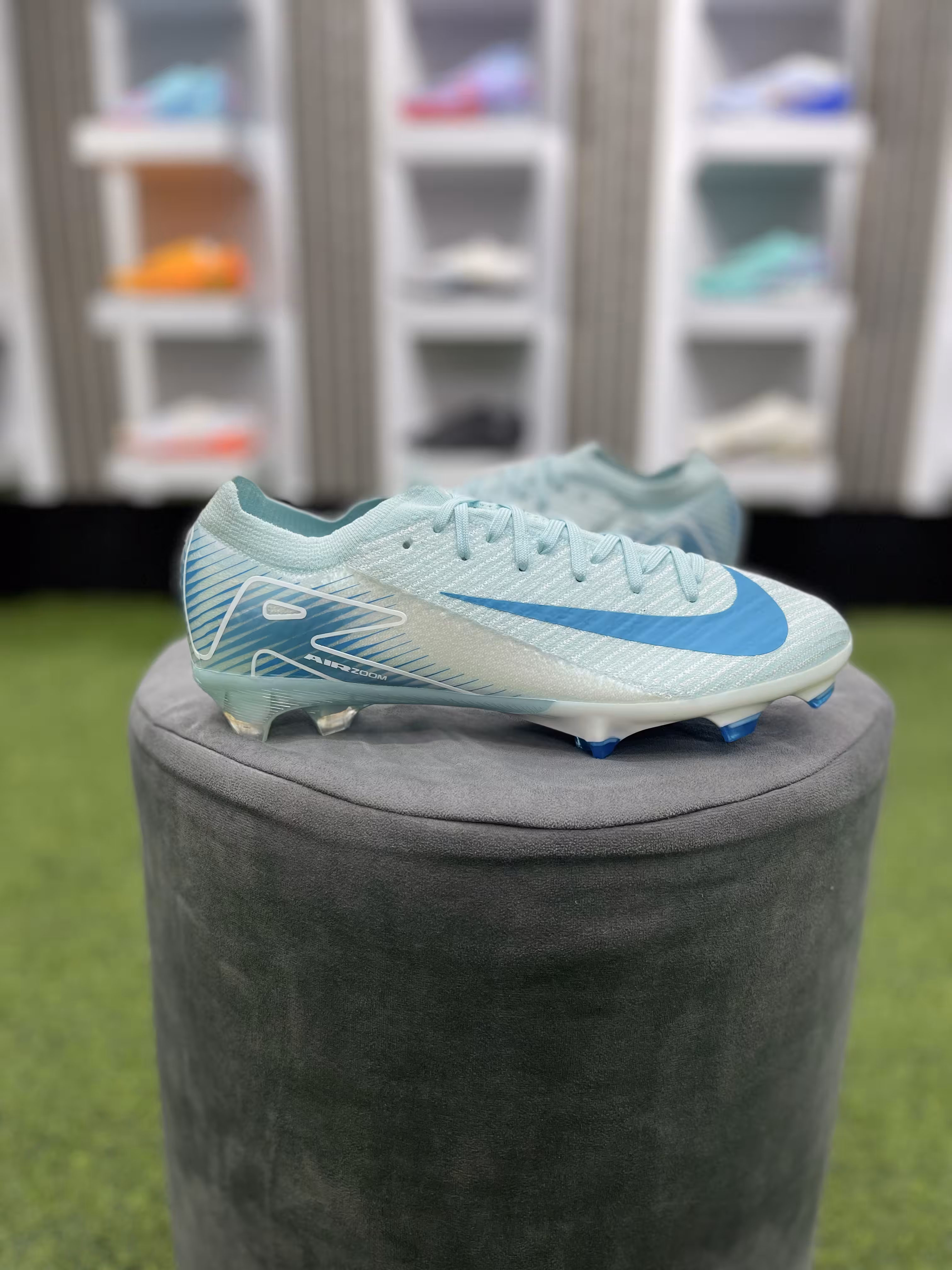 کفش فوتبال نایک ایرزوم ویپور16 فیروزه ای NIKE ZOOM VAPOR 16