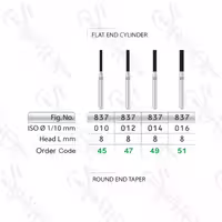 فرز الماسی توربین تراش FLAT END CYLINDER 837 تیزکاوان TEES KAVAN