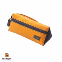 جامدادی سه گوش چرمی خردلی ایمان (iman)