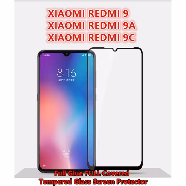 گلس ردمی 9c و پوکو C3 محافظ صفحه نمایش شیشه ای گوشی شیائومی Glass Screen Protector For Xiaomi Redmi 9C / Poco C3