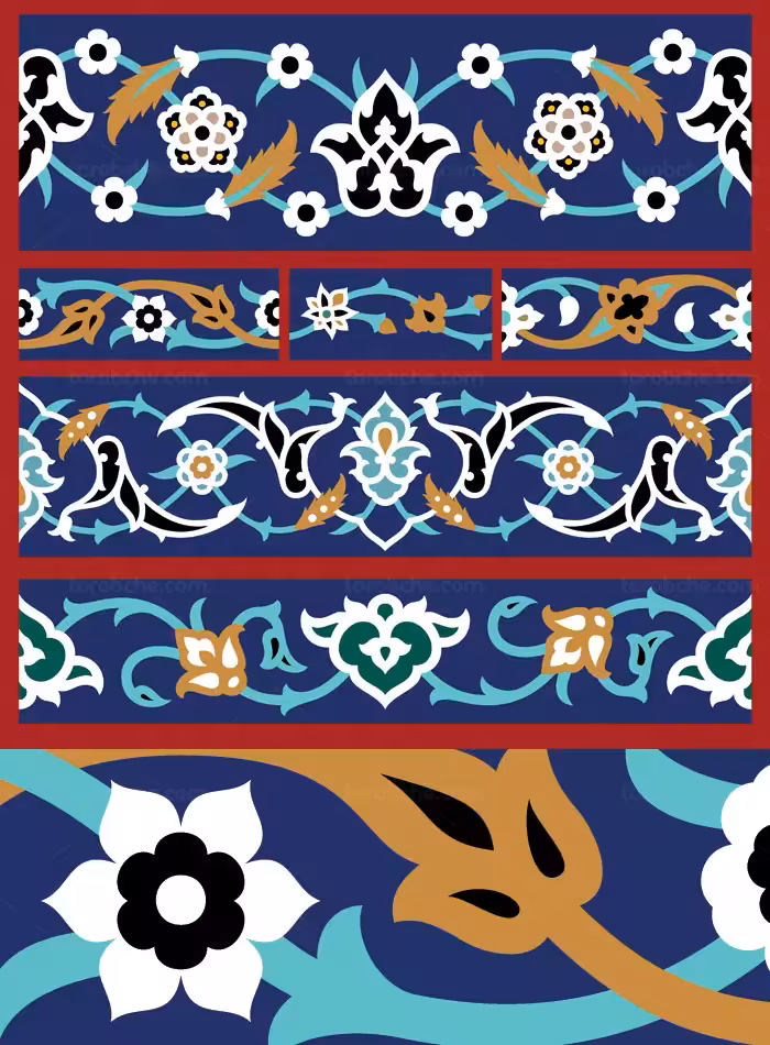 وکتور کاشی کاری اسلامی شماره 27 - گرافیک با طعم تربچه