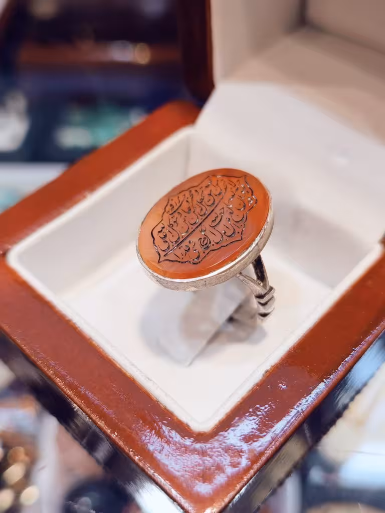 انگشتر نقره مردانه دستساز نگین عقیق قرمز – کدR412