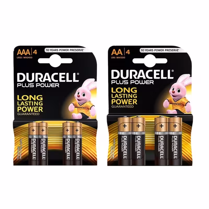 باتری قلمی و نیم قلمی دوراسل  اصل مدل Plus Power Duralock مجموعه 6 عدد