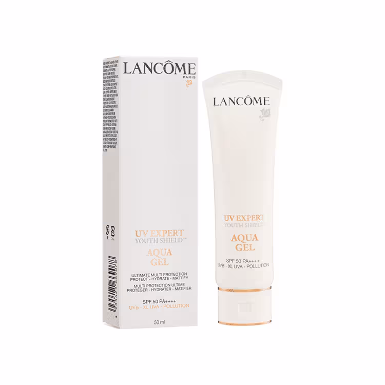 ضد آفتاب آکوا ژل لانکوم، محافظت پیشرفته از پوست {    Lancome UV Expert Youth Shield Aqua Gel {SPF 50 PA