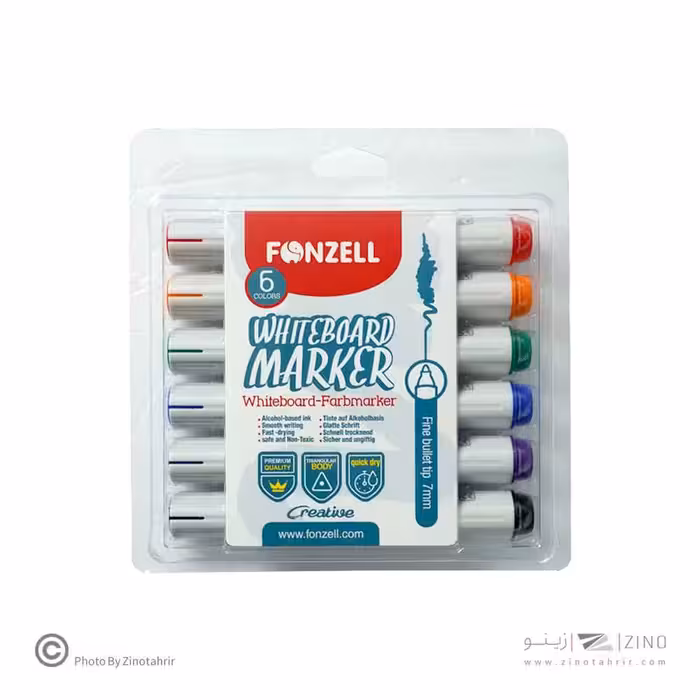 ماژیک وایت برد6رنگ گرد فونزل کد685007یاکد463007