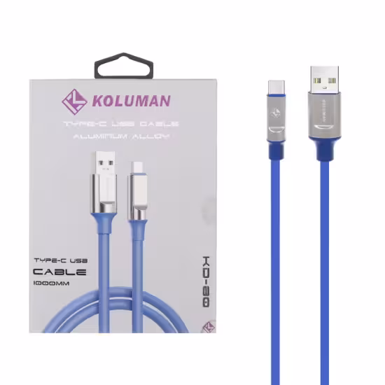 کابل تبدیل USB به USB-C کلومن مدل KD-80
