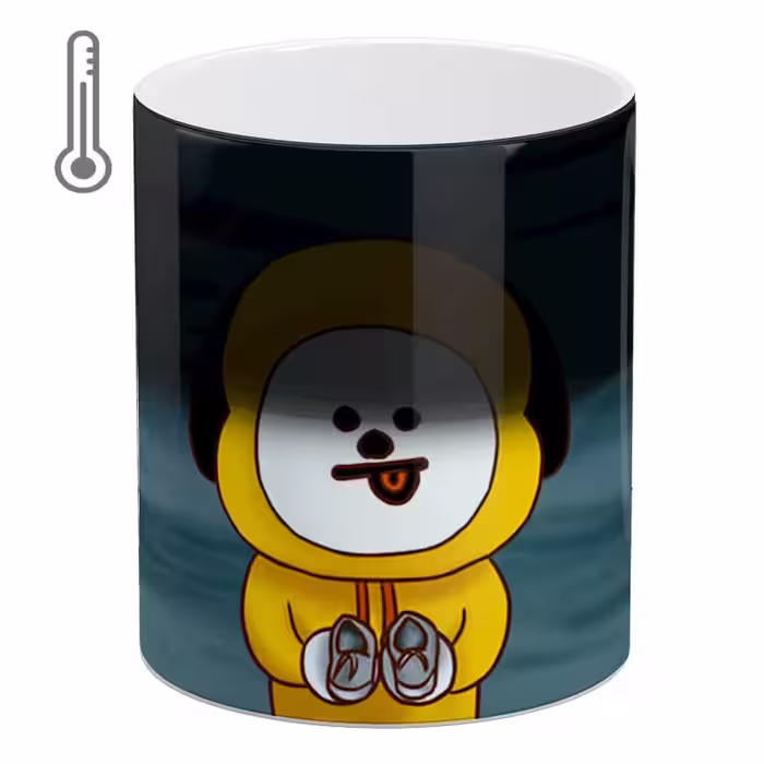 خرید ماگ-لیوان  حرارتی آبنبات رنگی  bts - bt21 - chimy کد MKSA0221