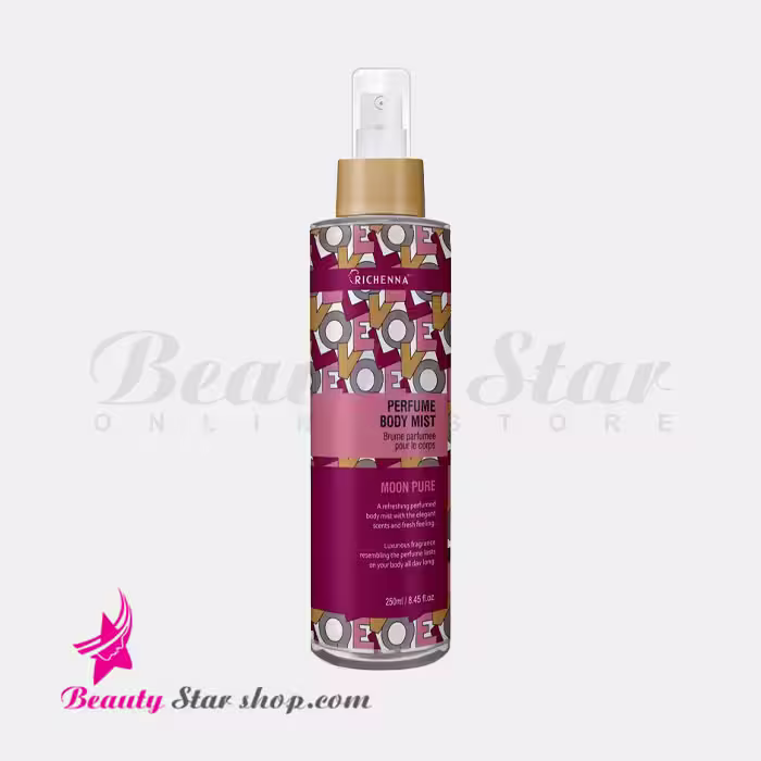 خوشبو کننده بدن (بادی میست) ریچنا مدل MOON PURE حجم 250 میلی لیتر