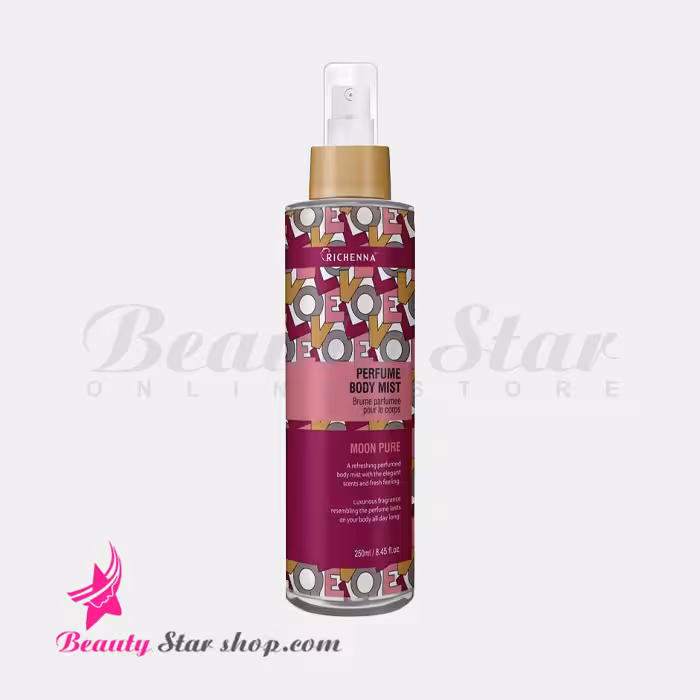 خوشبو کننده بدن (بادی میست) ریچنا مدل MOON PURE حجم 250 میلی لیتر