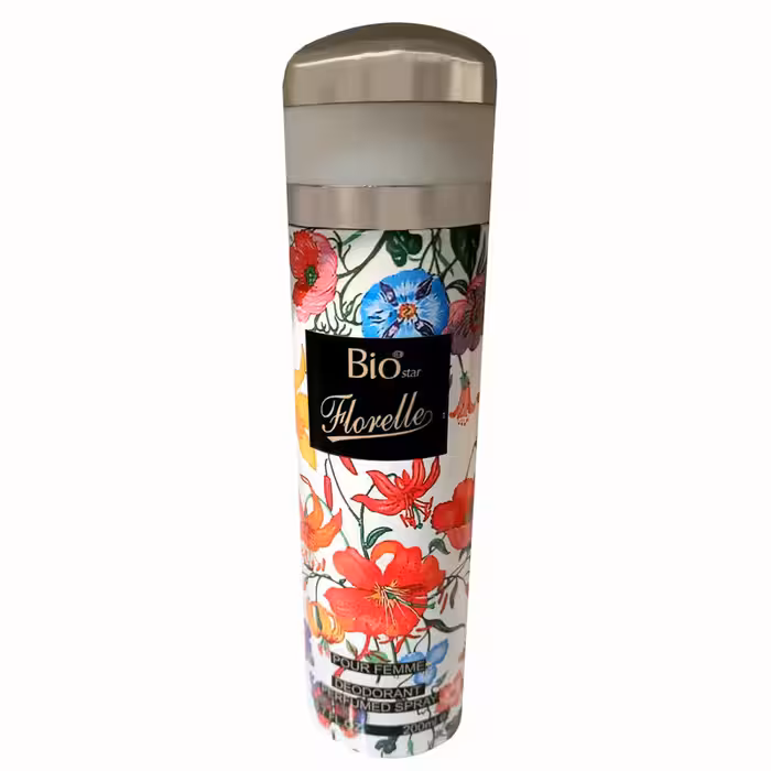 اسپری بدن زنانه بیو استار مدل florelle حجم 200 میلی لیتر