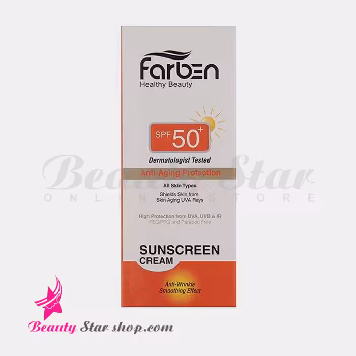 کرم ضد آفتاب SPF50 فاربن ضد چروک مدل Anti Aging حجم 50 میلی لیتر