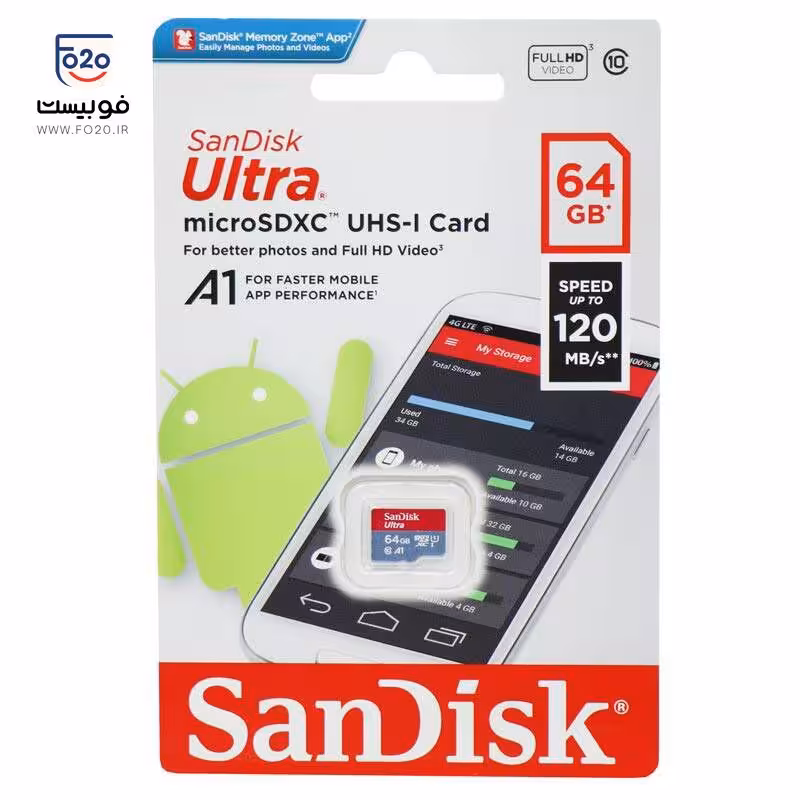 مموری کارت میکرو سن دیسک SanDisk Ultra 150MB/s 256GB