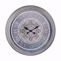 ساعت دیواری چرم و چوبی آنتیک کد 713