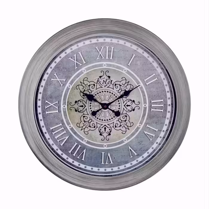 ساعت دیواری چرم و چوبی آنتیک کد 713