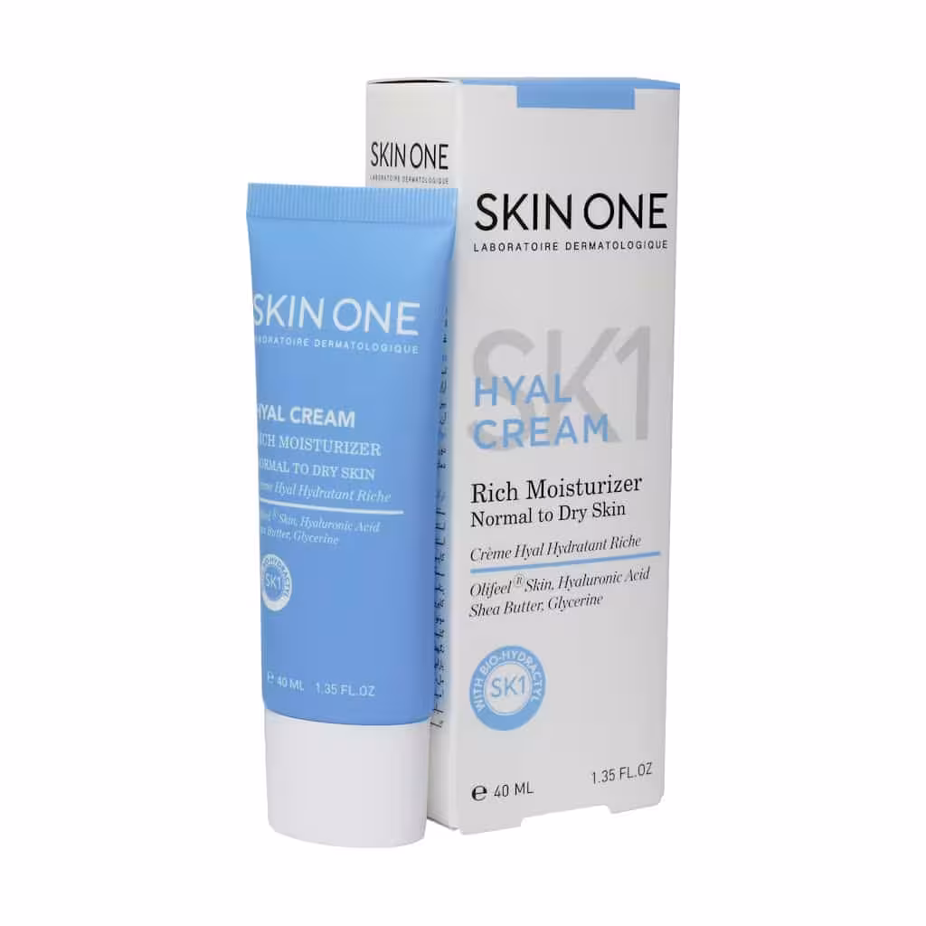 اسکین وان کرم مرطوب کننده مناسب پوست نرمال تا خشک Skin One Hyal Cream Rich Moisturizer 40 ml