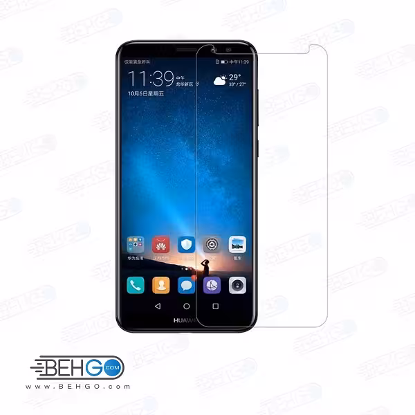 گلس میت 10 لایت بی رنگ و شفاف هواوی mate10 lite یا ,میت 10 لایت محافظ صفحه نمایش شیشه ای Glass Screen Protector huawei mate10 lite