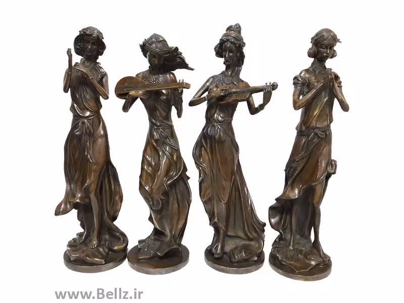 مجسمه گروه نوازنده برنزی