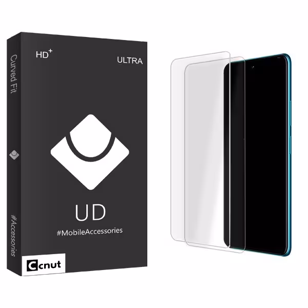 محافظ صفحه نمایش شیشه ای کوکونات مدل UDB Ultra MIX مناسب برای گوشی موبایل ال جی W41 بسته دو عددی