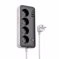 4 خانه برق 1PD   3USB هوکو مدل AC22