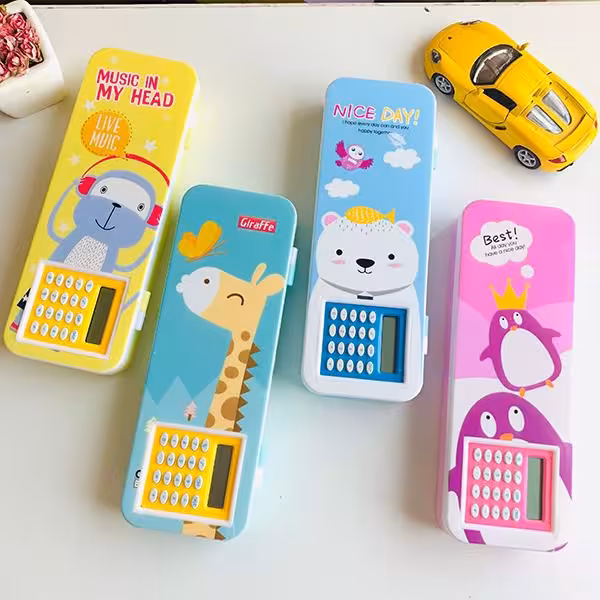 جامدادی فلزی ماشین حساب دار